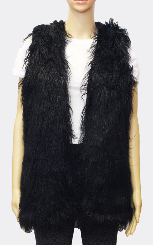 Chic Faux Fur Vest-SHW1726