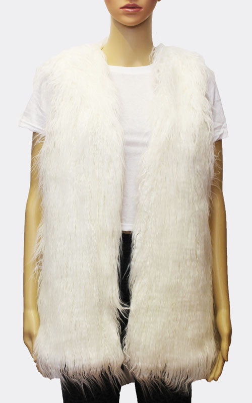 Chic Faux Fur Vest-SHW1726