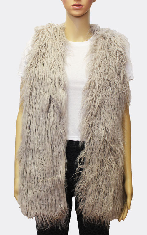 Chic Faux Fur Vest-SHW1726