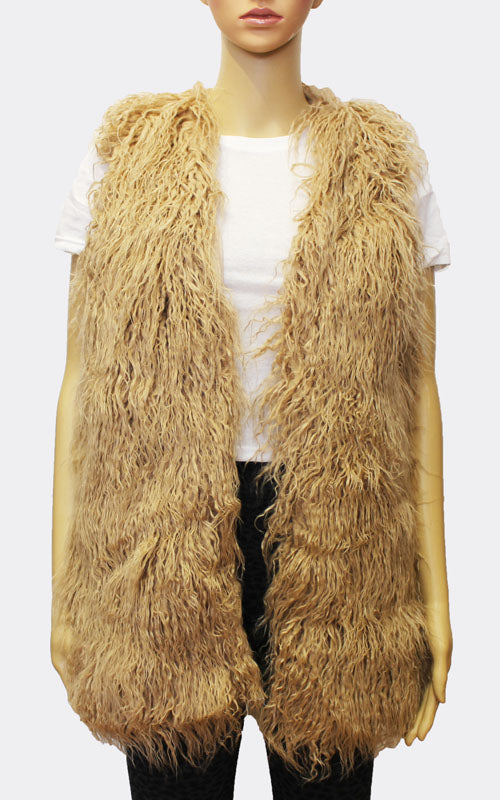 Chic Faux Fur Vest-SHW1726