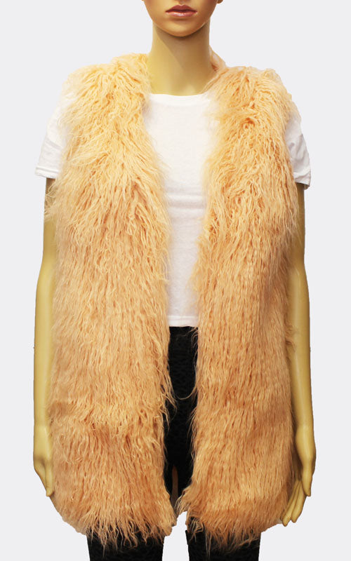 Chic Faux Fur Vest-SHW1726