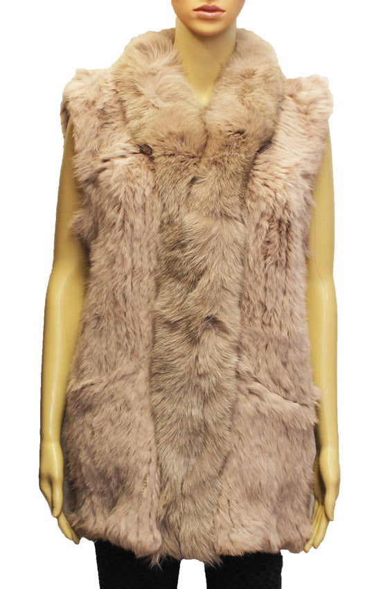 Rabbit Fur Vest - SHW1809