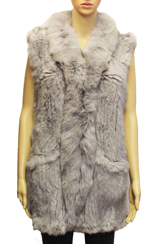Rabbit Fur Vest - SHW1809