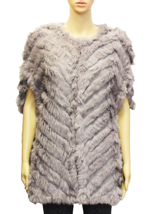Luxe Rabbit Fur Cape-SHW1810