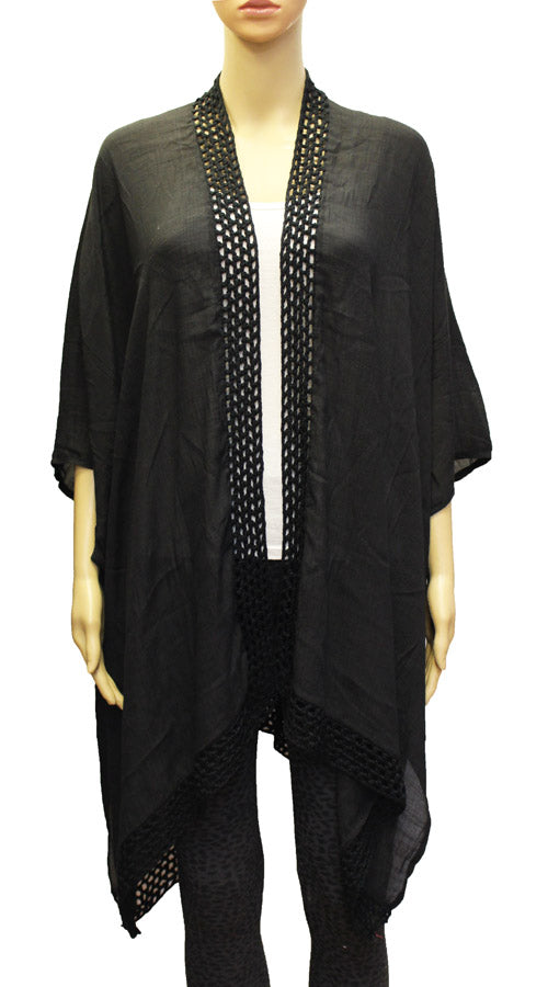Sheer Beach Kimono Cover-Up-SHW1901