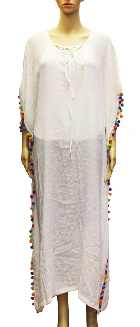 Embroidered Boho Beach Cover-SHW1904