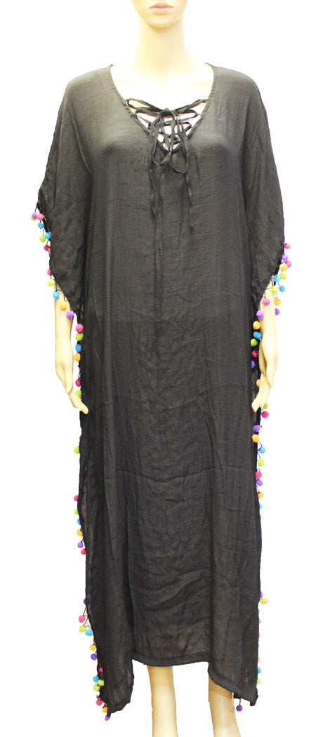 Embroidered Boho Beach Cover-SHW1904