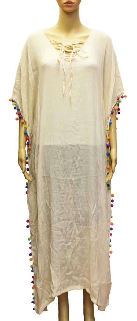 Embroidered Boho Beach Cover-SHW1904