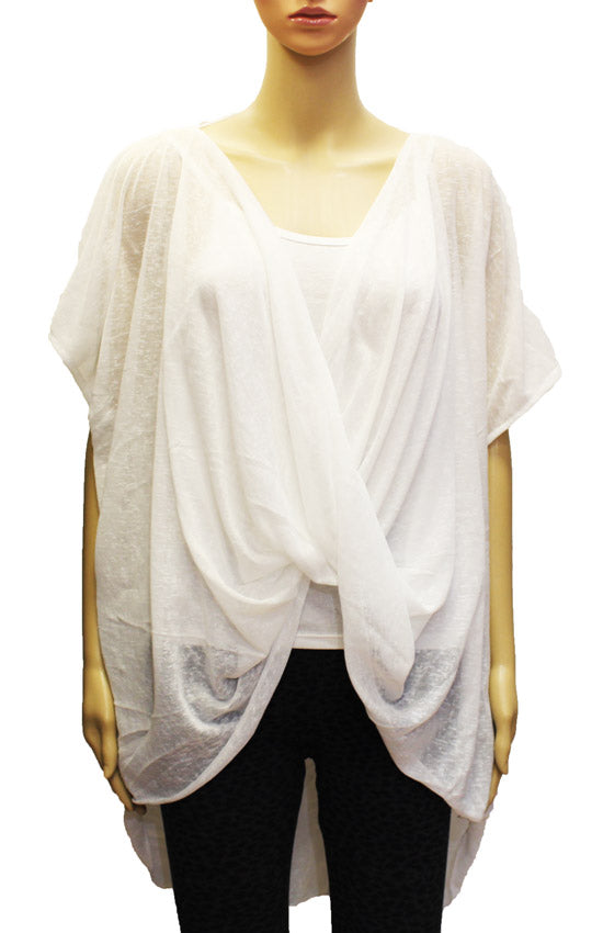 Draped Lightweight Summer Cardigan-SHW1911