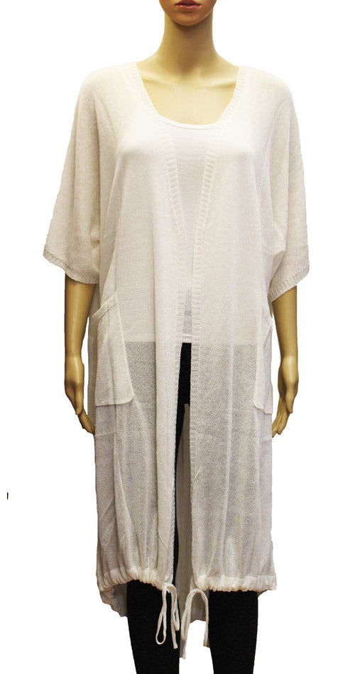 Loose Fit Drawstring Cardigan-SHW1914