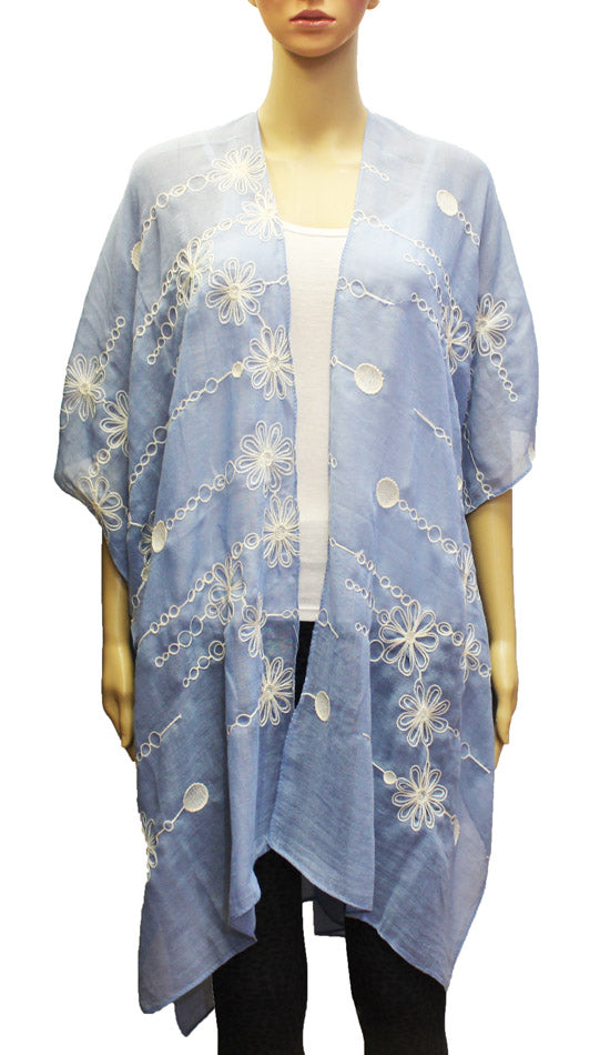Elegant Black Floral Kimono-SHW1925