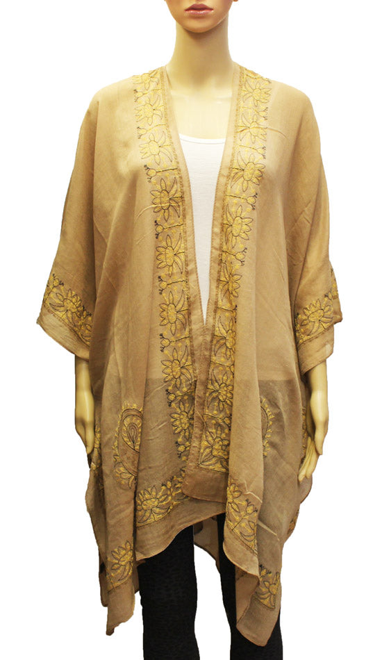 Floral Embroidered Kimono-SHW1928