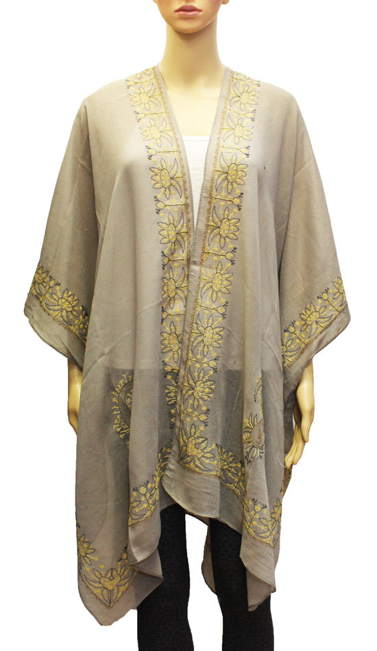 Floral Embroidered Kimono-SHW1928