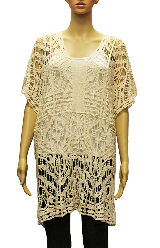 Boho Crochet Hollow Out Cover-Up-SHW2007