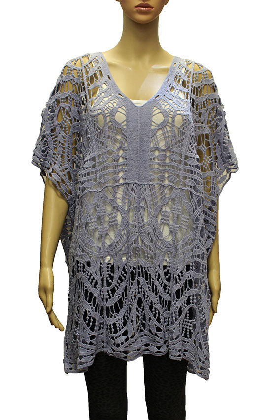 Boho Crochet Hollow Out Cover-Up-SHW2007