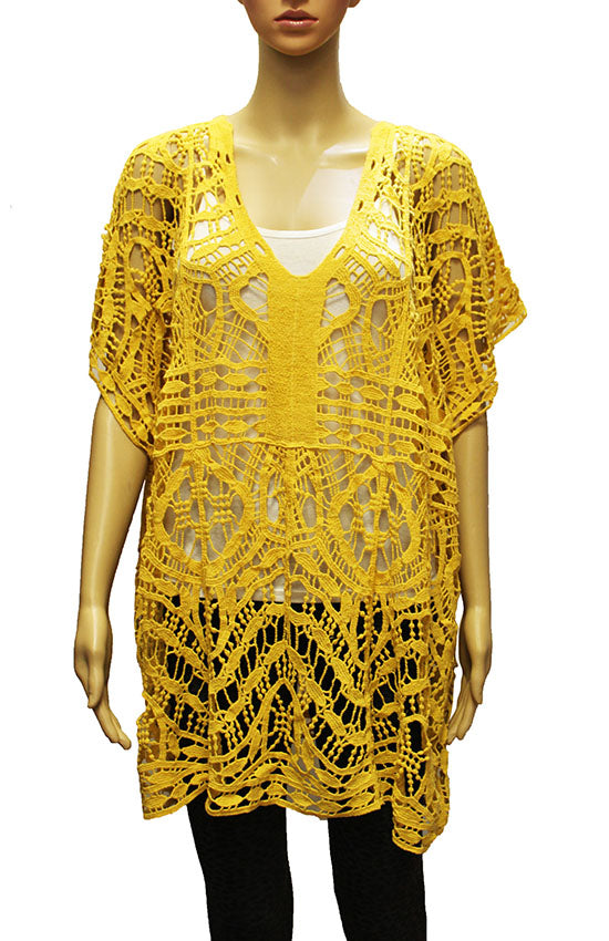 Boho Crochet Hollow Out Cover-Up-SHW2007