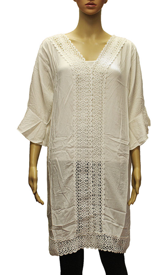 Elegant Lace Trim Cover Up-SHW2009