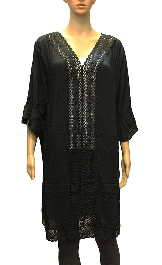 Elegant Lace Trim Cover Up-SHW2009