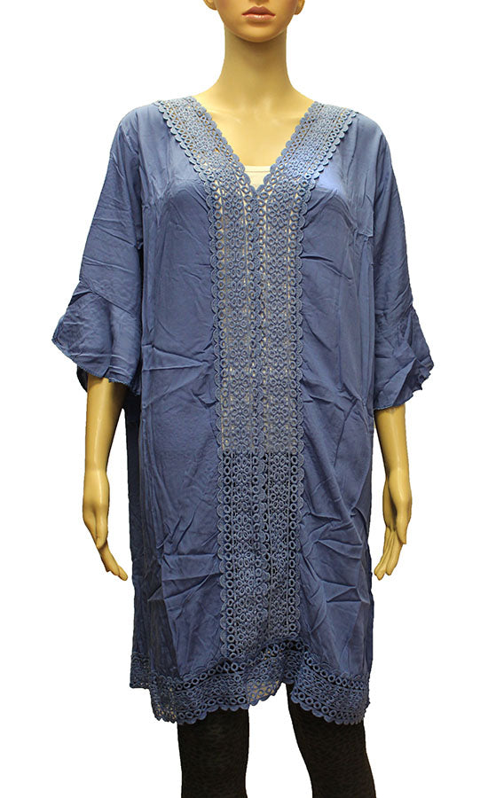 Elegant Lace Trim Cover Up-SHW2009