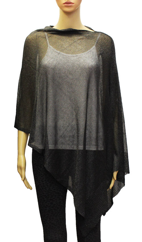 Beach-Ready Asymmetric Poncho Wrap-SHW2013