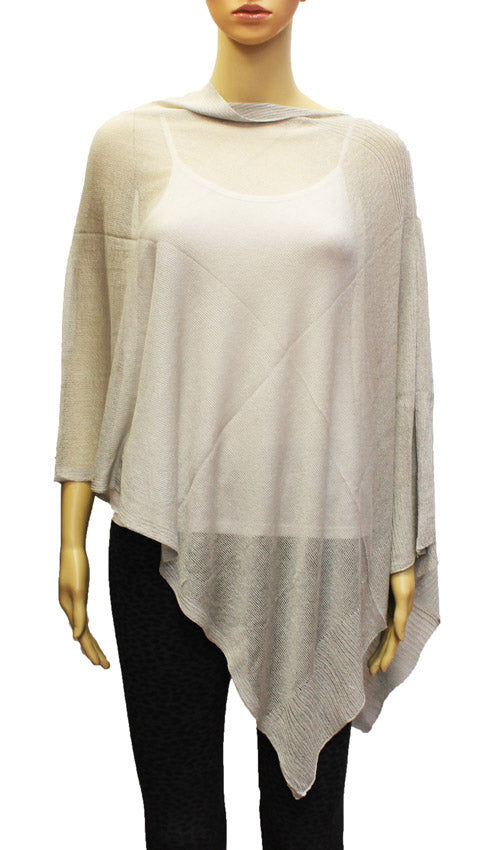 Beach-Ready Asymmetric Poncho Wrap-SHW2013