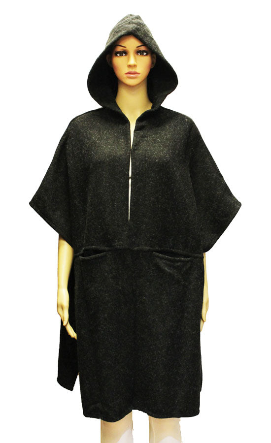 Hooded Zip Front Cape-SHW2105