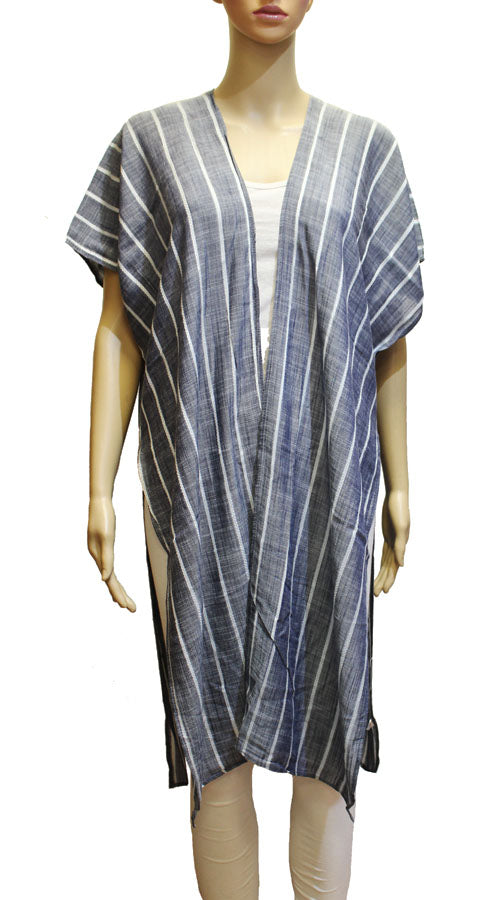 Striped Loose Beach Cover-Up-SHW2301
