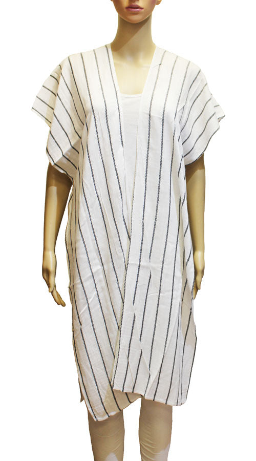 Striped Loose Beach Cover-Up-SHW2301