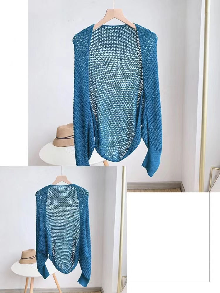 Lightweight Open Knit Cardigan-SHW2202