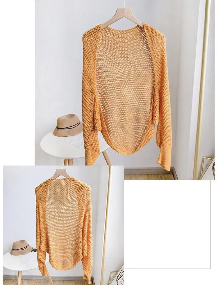 Lightweight Open Knit Cardigan-SHW2202